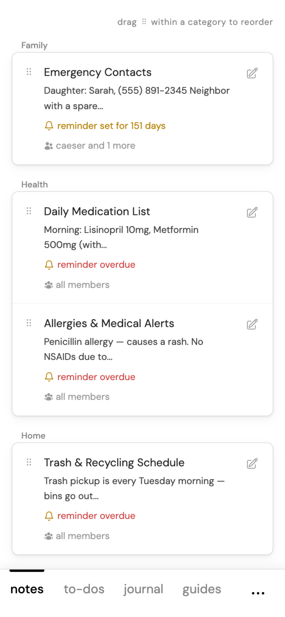 OkayList notes